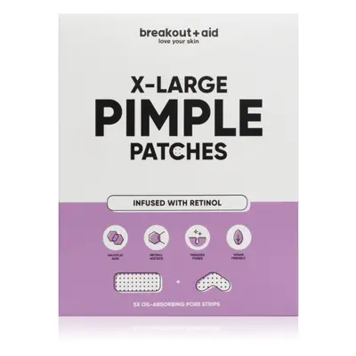 My White Secret Breakout + Aid X-Large Pimple Patches lokální péče proti akné s kyselinou salicy