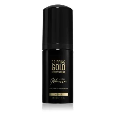 Dripping Gold Luxury Tanning Mini Mousse samoopalovací pěna na obličej a tělo odstín Medium 90 m