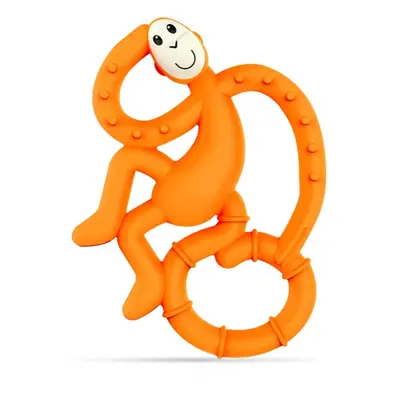 Matchstick Monkey Mini Monkey Teether kousátko s antimikrobiální přísadou Orange 1 ks