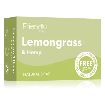 Friendly Soap Natural Soap Lemongrass & Hemp přírodní mýdlo 95 g