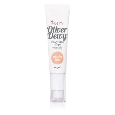 theBalm Oliver Dewy Face Drops tekutý rozjasňovač odstín Peachy Keen 28 ml