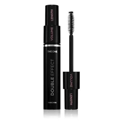 Oriflame The One Double Effect řasenka pro prodloužení, natočení a objem s kartáčkem 2 v 1 odstí