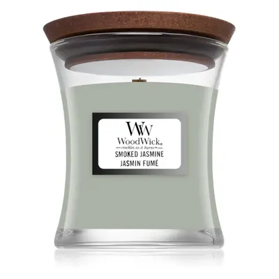 Woodwick Smoked Jasmine vonná svíčka s dřevěným knotem 85 g