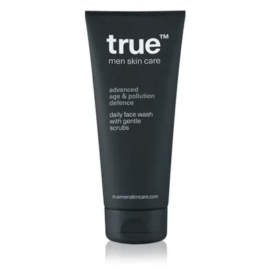 true men skin care Daily face wash with gentle scrubs exfoliační čisticí gel pro muže 200 ml