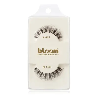 Bloom Natural nalepovací řasy z přírodních vlasů No. 415 (Black) 1 cm