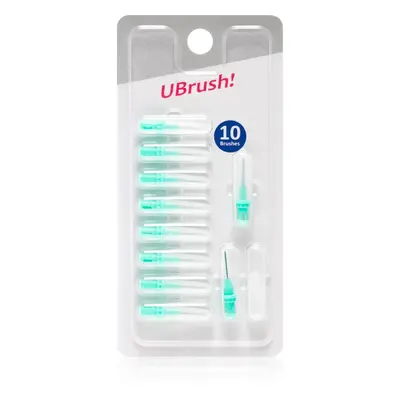 Herbadent UBrush! náhradní mezizubní kartáčky 0,9 mm Green 10 ks