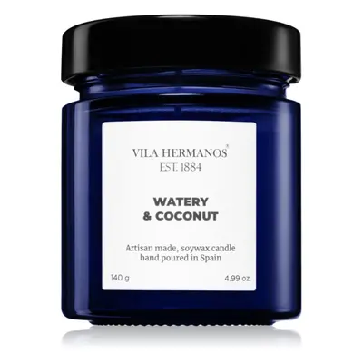 Vila Hermanos Apothecary Cobalt Blue Watery & Coconut vonná svíčka 140 g