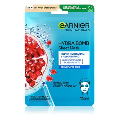 Garnier Skin Naturals Moisture+Aqua Bomb hydratační plátýnková maska s kyselinou hyaluronovou 1 