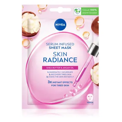 NIVEA Skin Radiance rozjasňující plátýnková maska 1 ks