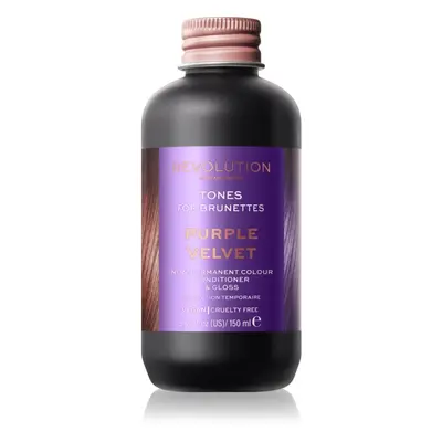 Revolution Haircare Tones For Brunettes tónovací balzám pro hnědé odstíny vlasů odstín Purple Ve