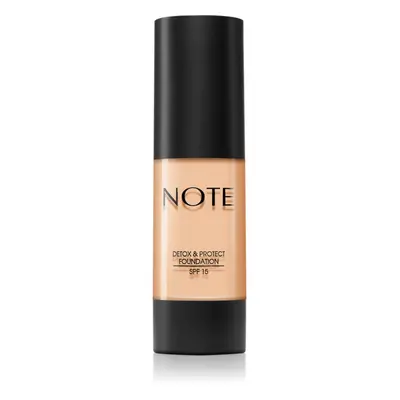 Note Cosmetique Detox & Protect tekutý make-up s matným finišem SPF 15 odstín 01 Beige 30 ml