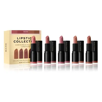 Revolution PRO Lipstick Collection sada rtěnek odstín Bare 5 ks