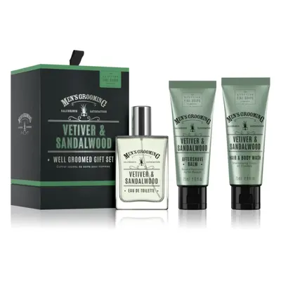 Scottish Fine Soaps Well Groomed Gift Set Vetiver & Sandalwood dárková sada pro muže