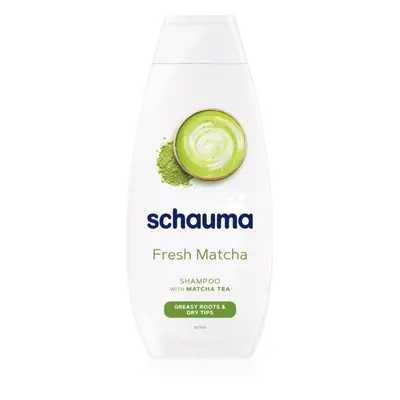 Schwarzkopf Schauma Fresh Matcha čisticí detoxikační šampon pro mastnou vlasovou pokožku a suché