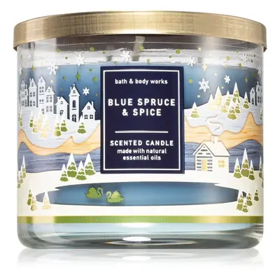 Bath & Body Works Blue Spruce & Spice vonná svíčka 411 g