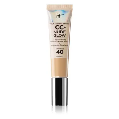 IT Cosmetics Your Skin But Better CC + Nude Glow make-up pro rozjasnění pleti SPF 40 odstín Fair