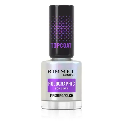 Rimmel Holographic vrchní lak na nehty se třpytkami 12 ml