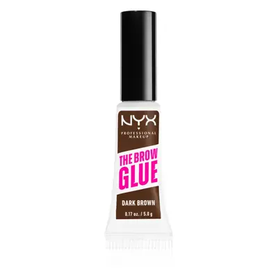 NYX Professional Makeup The Brow Glue gel na obočí odstín 04 Dark Brown 5 g