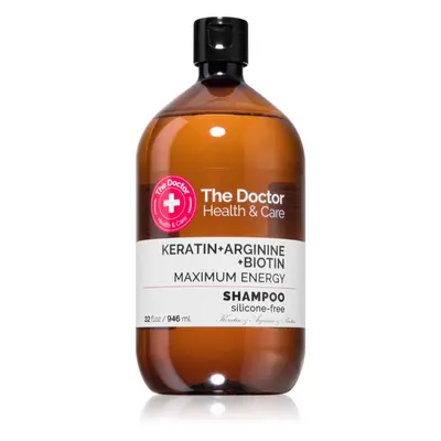 The Doctor Keratin + Arginine + Biotin Maximum Energy keratinový šampon pro posílení a lesk vlas