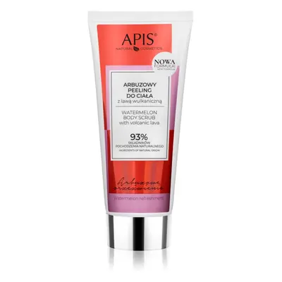 Apis Natural Cosmetics Watermelon Refreshment tělový peeling with volcanic lava 200 ml