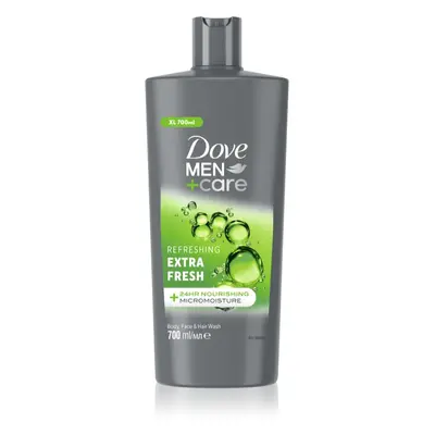 Dove Men+Care Extra Fresh osvěžující sprchový gel na tvář, tělo a vlasy 700 ml