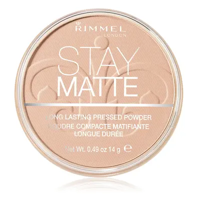 Rimmel Stay Matte pudr odstín 003 Peach Glow 14 g