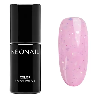 NEONAIL Baby Bloomer gelový lak na nehty se třpytkami odstín Pink-tastic 7,2 ml