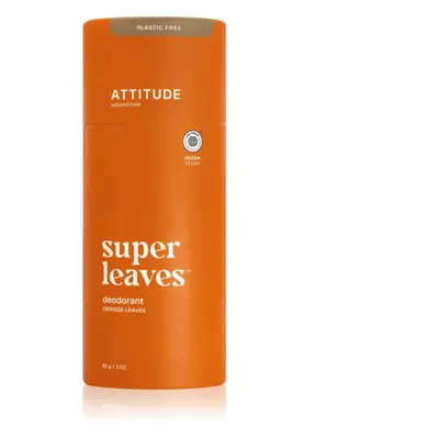 Attitude Super Leaves Deodorant tuhý deodorant bez obsahu hliníkových solí Orange Leaves 85 g