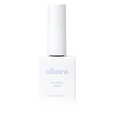 ohora Pro Glossy Top Gel krycí lak na nehty pro zářivý lesk 10 ml