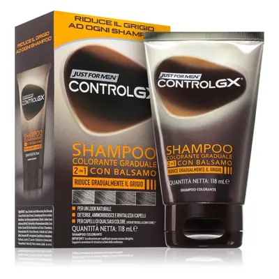 Just for Men Control GX Shampoo šampon a kondicionér pro šedivé vlasy pro muže 118 ml