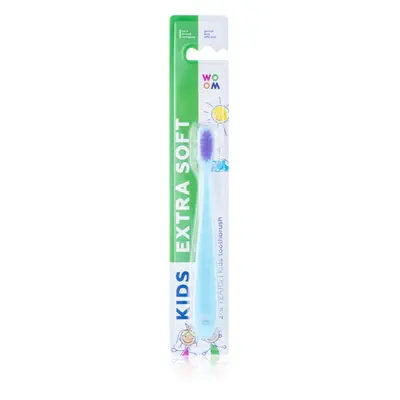 WOOM Toothbrush Kids Extra Soft zubní kartáček pro děti extra soft 1 ks