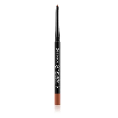 essence 8h Matte Comfort matná tužka na rty s ořezávátkem odstín 17 Must Have Brown 0,3 g