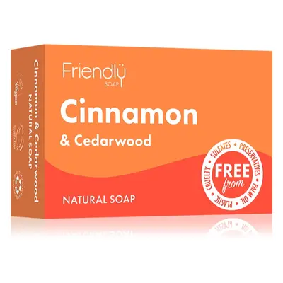 Friendly Soap Natural Soap Cinnamon & Cedarwood přírodní mýdlo 95 g