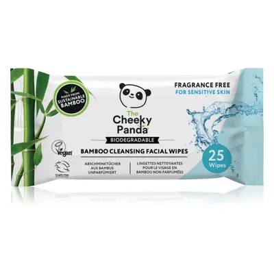 Cheeky Panda Bamboo Cleansing Facial Wipes vlhčené čisticí ubrousky pro citlivou pleť 25 ks