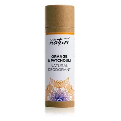 Your Nature Natural Deodorant tuhý deodorant Orange & Patchouli 70 g