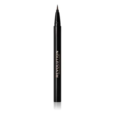 Makeup Revolution Hair Stroke Brow Pen fix na obočí odstín Dark Brown 0,5 ml