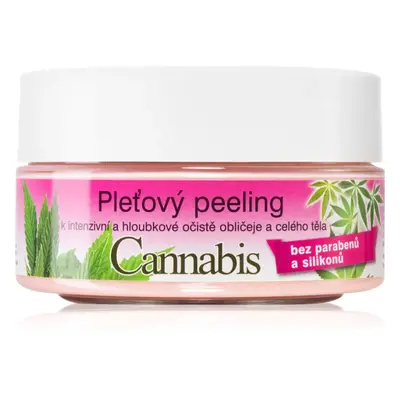 Bione Cosmetics Cannabis pleťový peeling na obličej a tělo 200 g