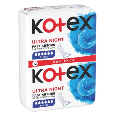 Kotex Ultra Comfort Night vložky 12 ks