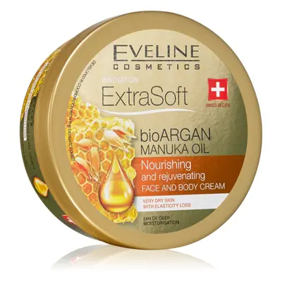 Eveline Cosmetics Extra Soft hydratační krém na tělo a obličej s arganovým olejem 175 ml