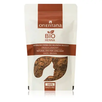 Orientana Bio Henna Natural Dye permanentní barva na vlasy odstín Hazel Brown 100 g