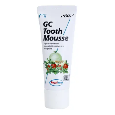 GC Tooth Mousse remineralizační ochranný krém pro citlivé zuby bez fluoridu příchuť Melon 35 ml