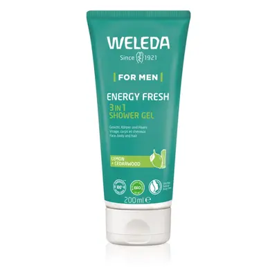 Weleda Energy Fresh 3in1 čisticí gel 3 v 1 na vlasy i tělo pro muže 200 ml