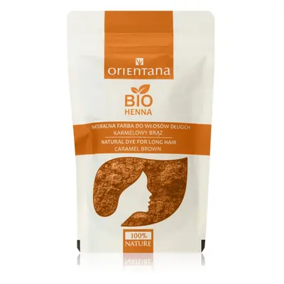 Orientana Bio Henna Natural Dye permanentní barva na vlasy odstín Caramel Brown 100 g