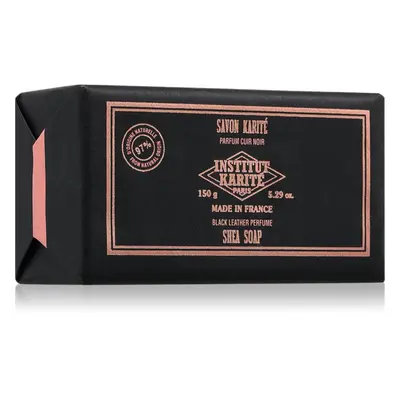 Institut Karité Paris Black Leather Shea Soap luxusní tuhé mýdlo s bambuckým máslem 150 g