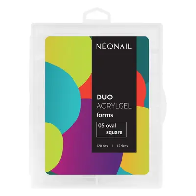 NEONAIL Duo Acrylgel Forms šablony na nehty typ 05 Oval Square 120 ks