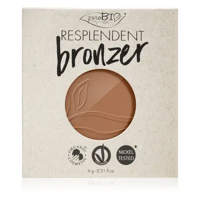 puroBIO Cosmetics Resplendent bronzer náhradní náplň odstín 01 Pale Brown 9 g