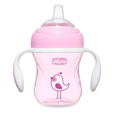 Chicco Transition tréninkový hrnek s držadly 4m+ Pink 200 ml