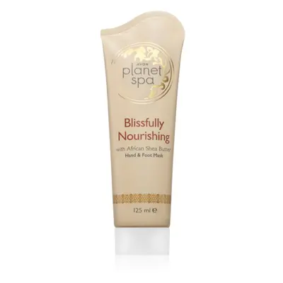 Avon Planet Spa Blissfully Nourishing vyživující maska na ruce a nohy 125 ml