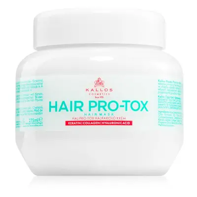 Kallos Hair Pro-Tox maska pro slabé a poškozené vlasy s kokosovým olejem, kyselinou hyaluronovou