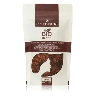 Orientana Bio Henna Natural Dye permanentní barva na vlasy odstín Dark Brown 100 g